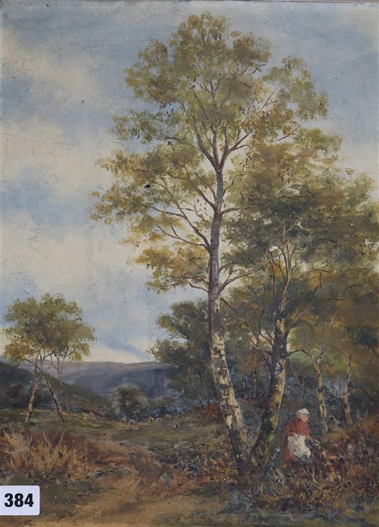 K. Watling, oil on canvas, Blythburn Common, signed, 16 x 12in., unframed